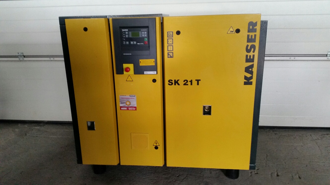 Kompresor śrubowy  z osuszaczem chłodniczym Kaeser SK 21 T