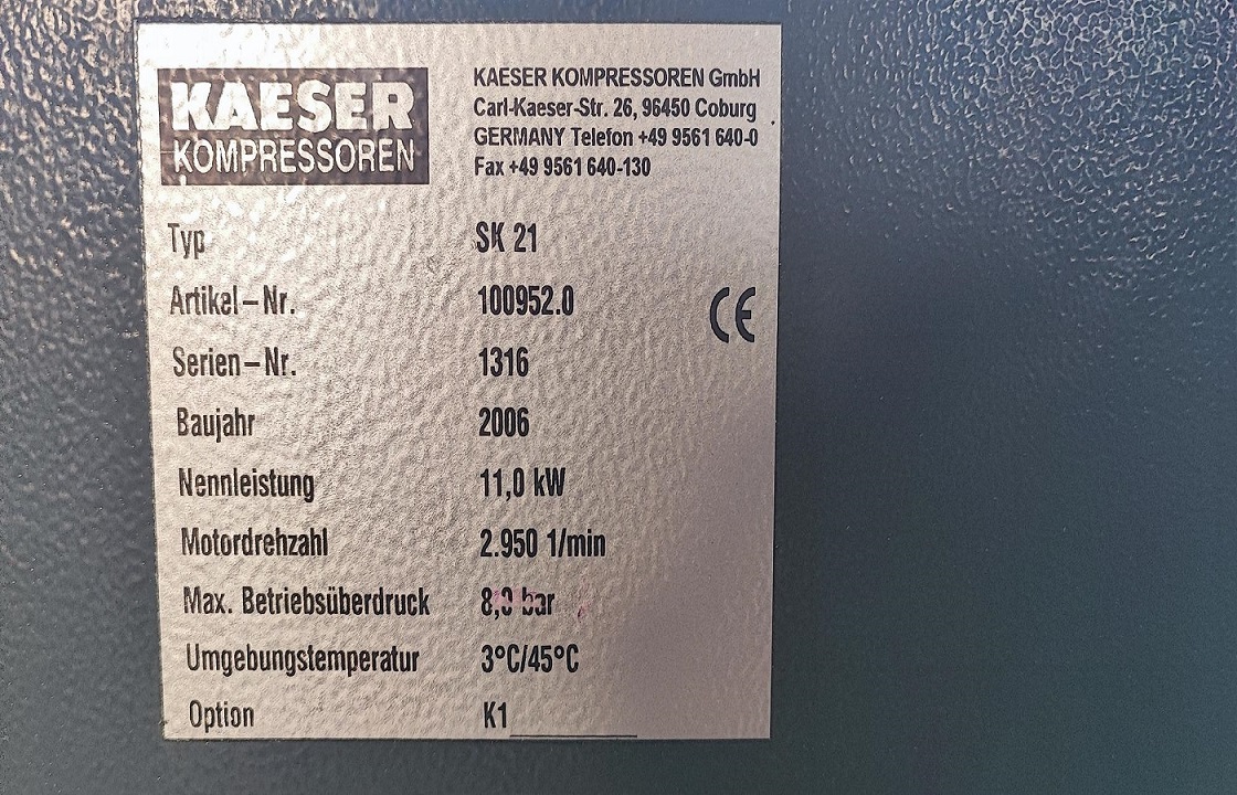 Kopresor śrubowy Kaeser SK 21