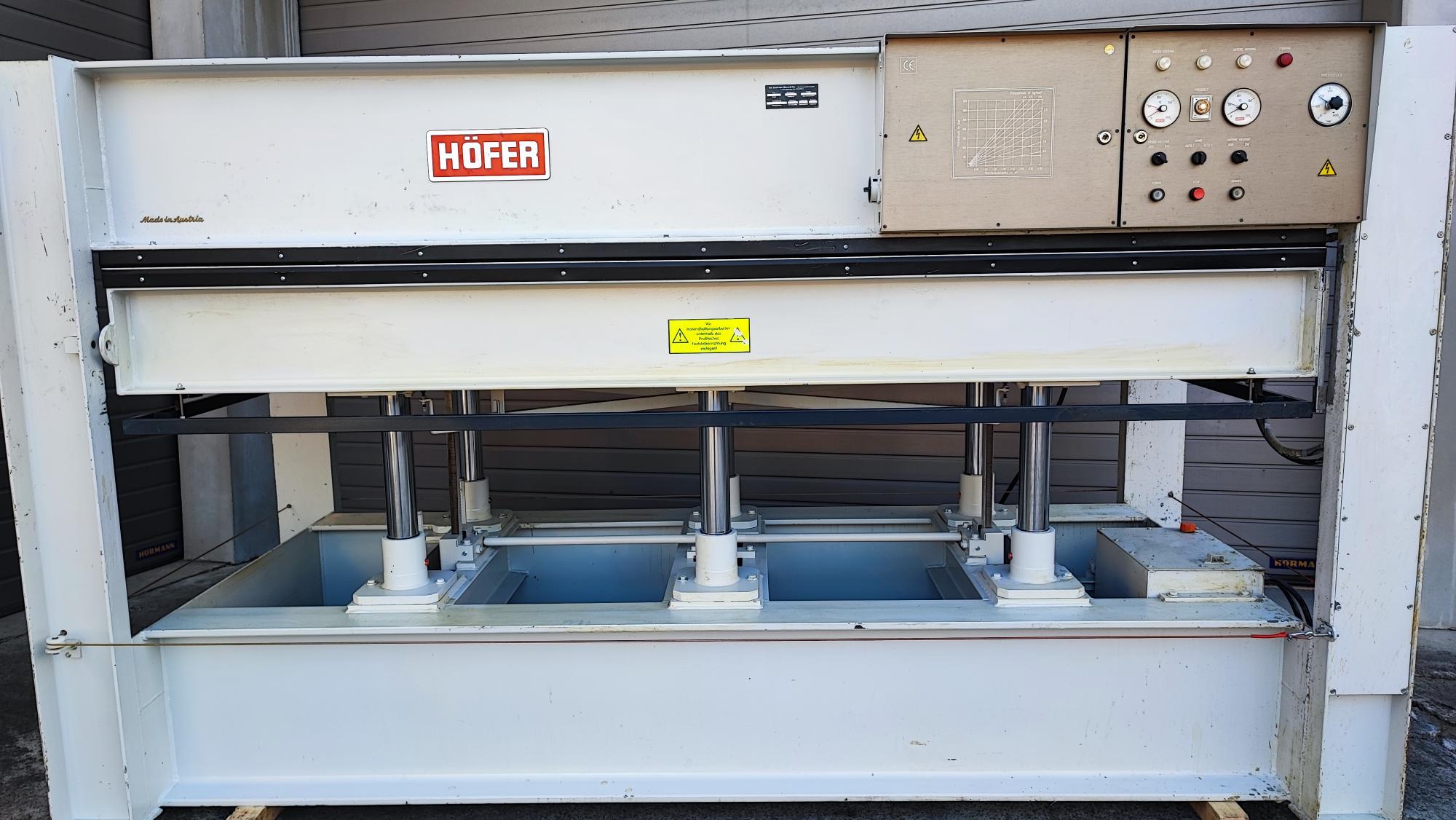 Prasa hydrauliczna do fornirowania Hoefer H 120 SS